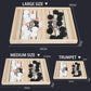 Wooden bouncing chess tabletop two player battle luxury parent-child interactive toy children's puzzle wooden tabletop game