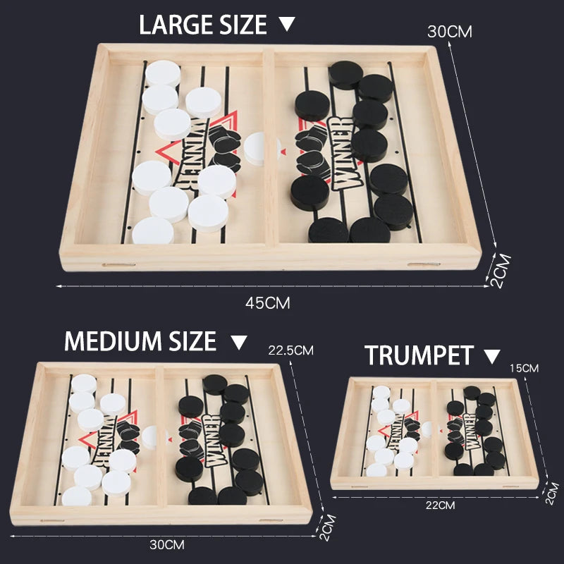 Wooden bouncing chess tabletop two player battle luxury parent-child interactive toy children's puzzle wooden tabletop game