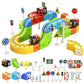 51/62/81/105//123/167PCS Magical Track Train Rechargeable 3D Building Tracks Cube Rails STEM Educational Toys Birthday Gift