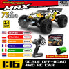 WLtoys 16101 Pro 1:16 75KM/H 4WD RC Car With LED Light 2.4G Remote Control Cars High Speed Drift Monster Truck for Children Gift