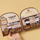 Paper Waffle Quiet Book Colorful Fried Chicken Cartoon Busy Book Convenience Store Handmade Toy Snack Bar Sticker Game.