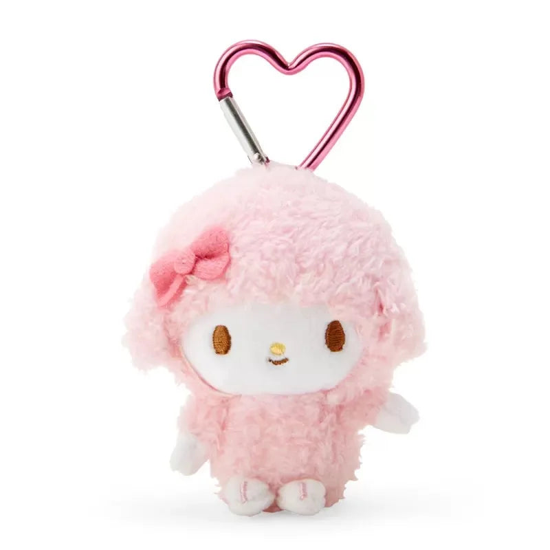 Kawaii Sanrios My Sweet Piano Plush doll Keyring Cartoon My Melody Stuffed Toys Pendant Cute Pink Sheep Piano Keychains Gifts