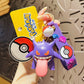 6Style Pokemon Anime Pikachu Gengar Meowth Keychain Car Key School Bags Backpack Decorations Pendant Desktop Decoration Toy Gift