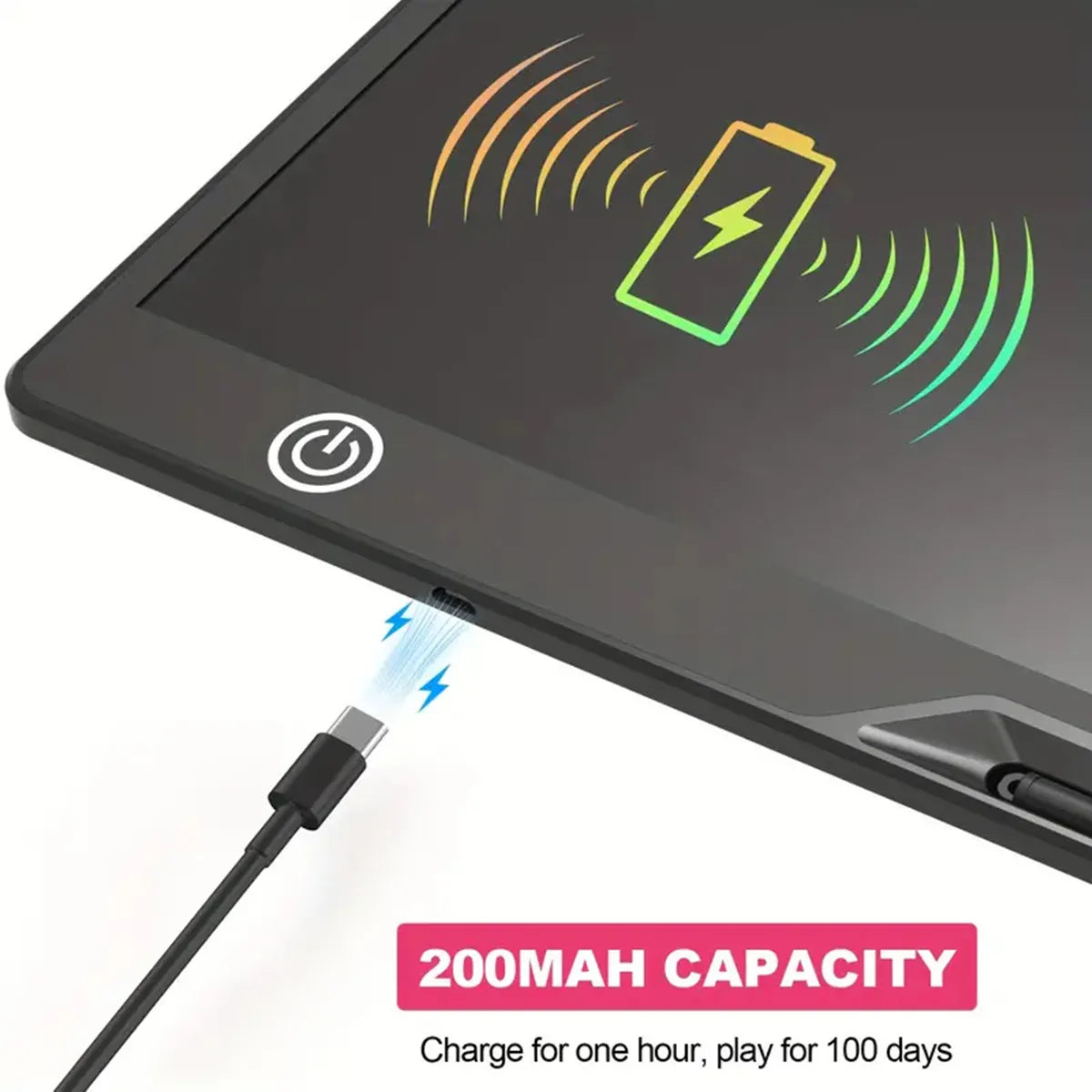 16inch/41cm USB Rechargeable LCD Writing Tablet, USB Charging, Educational Birthday Gift,Safe & Perfect as a Birthday, Christmas