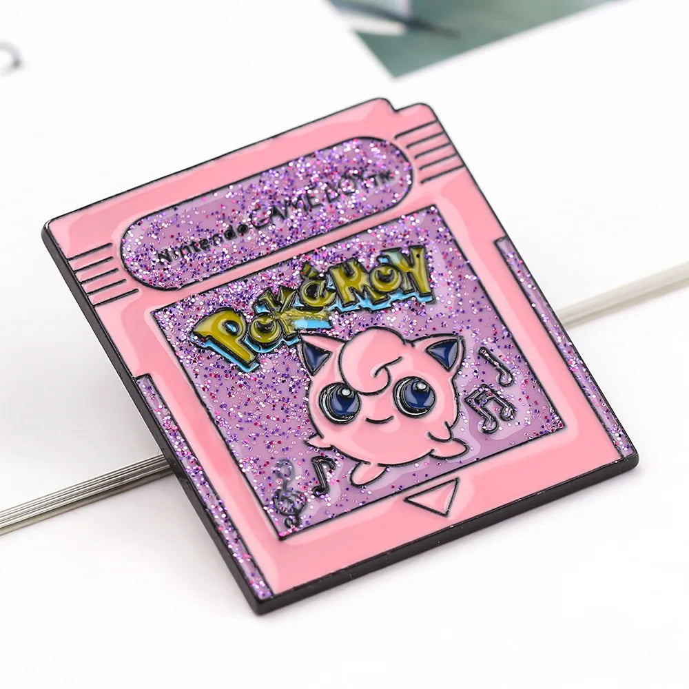 Kawaii Anime Character Jigglypuff Metal Enamel Badge Brooch Backpack Clothing Hat Clip Accessory Jewelry Gift