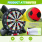 10FT Inflatable Soccer Dart Board for Adults.(Built-in UL Blower) Giant Soccer Dart Board Comes with 8 Soccer Balls for Outdoor Games,Carnival Games,Backyard Games,Camp Activities & Soccer Parties