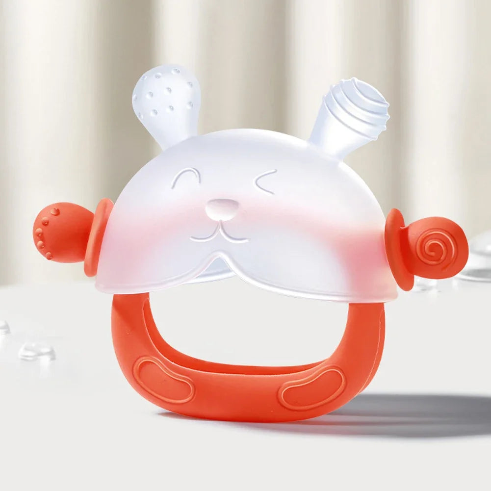 1Pcs BPA Free Silicone Baby Teether Gloves Anti-eating Hand Molar Baby Accessorie Anti Drop Wrist Hand Teether Dental Care Gums