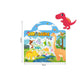 New Children Reusable Scene Cute Stickers DIY Puzzle Sticker Games Books Cartoon Animal Learning Cognition Toys For Kids Gift