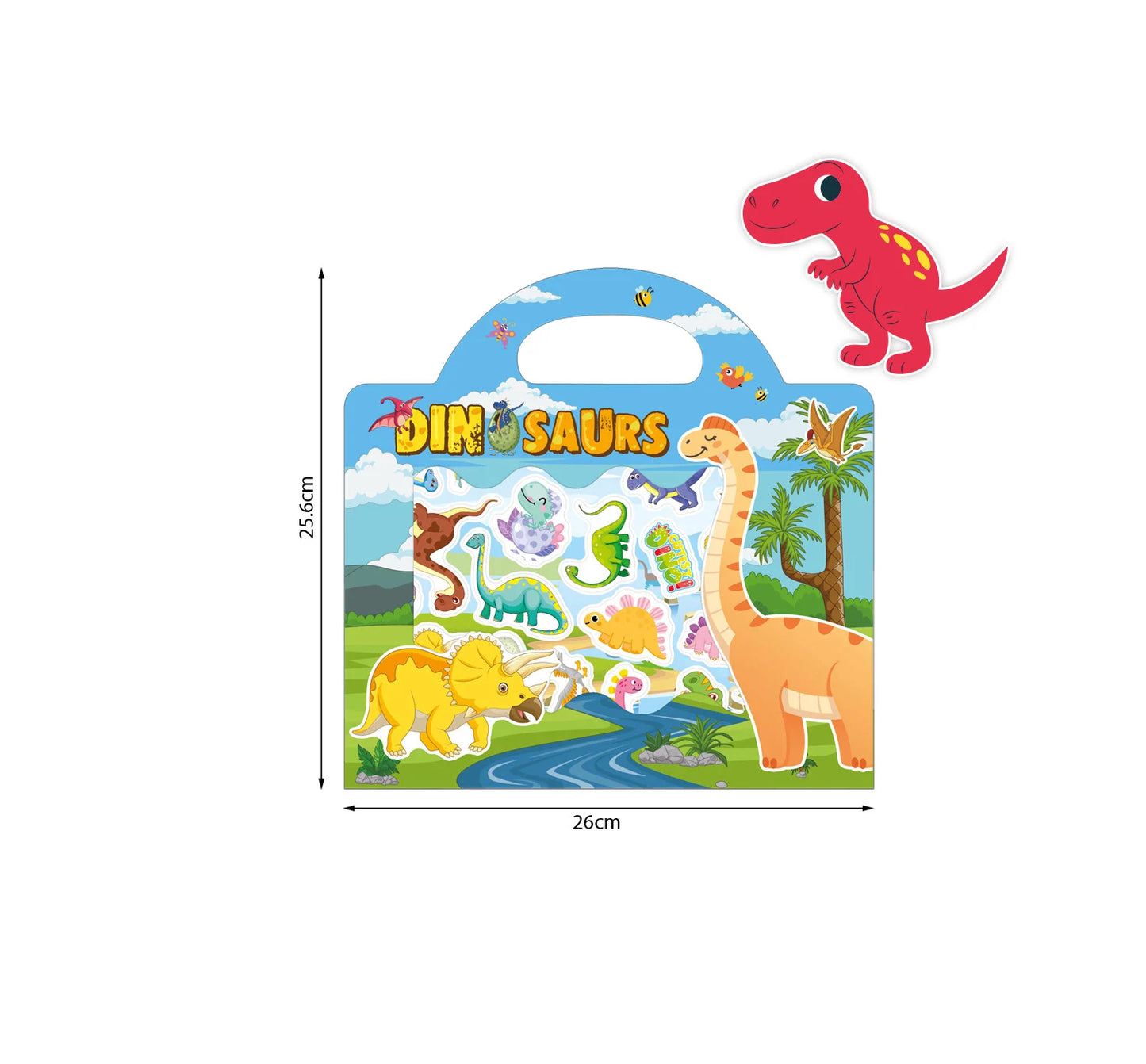 New Children Reusable Scene Cute Stickers DIY Puzzle Sticker Games Books Cartoon Animal Learning Cognition Toys For Kids Gift