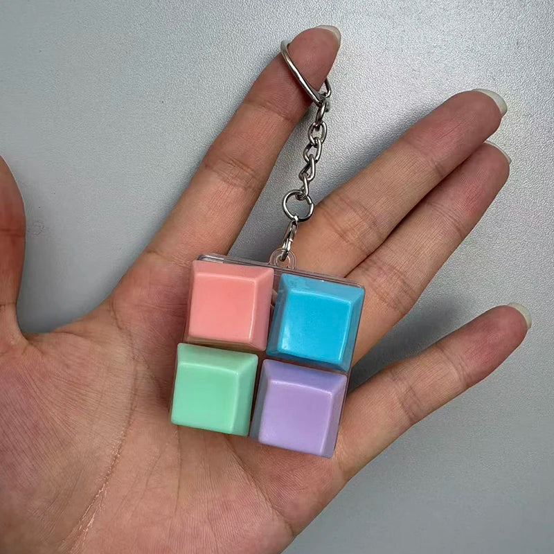 KeychainToy Press Stress Relief Fidget Button Key Caps Key Ring Keyboard Keychain Adult Stress Reduction Toys Finger Party Gift