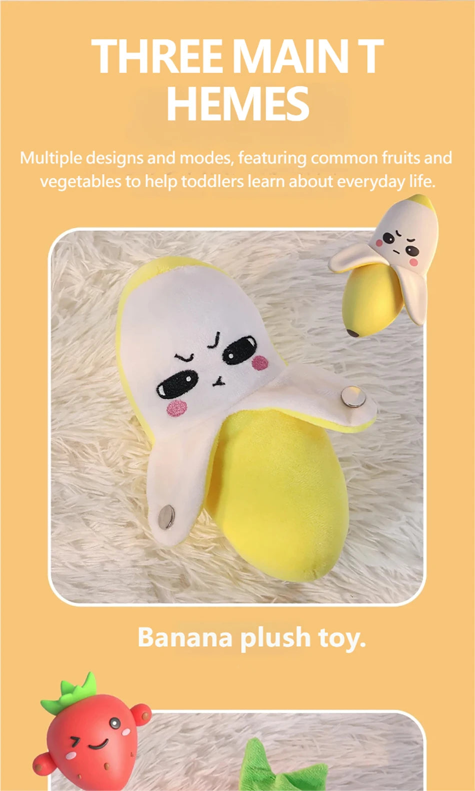 Interactive Banana Musical Plush Toy Soft Sensing Beat Piano Two Player Rhythm Game Novelty Couple Family Party Sensory Gift