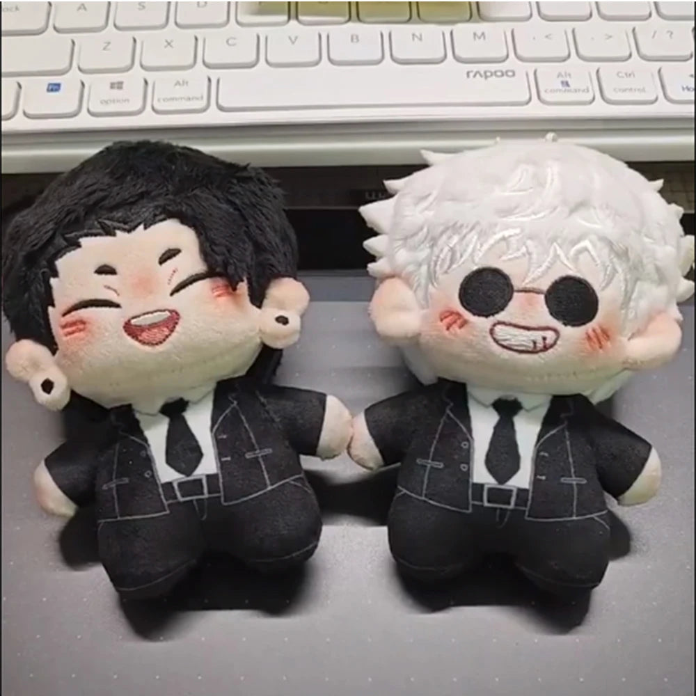 JJK Anime Plush Doll Cute Gojo and Geto Plushies Kawaii Bag Pendant Geto Suguru Stuffed Animals Doll Pillow Home Decor Kids Gift
