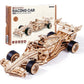 ROKR 3D Wooden Puzzle Formula Racing Car Mechanical Model Building Kit 1:18 Scale 241-piece Puzzle Toys for Adult to Build Ideal Gift for Boys Men