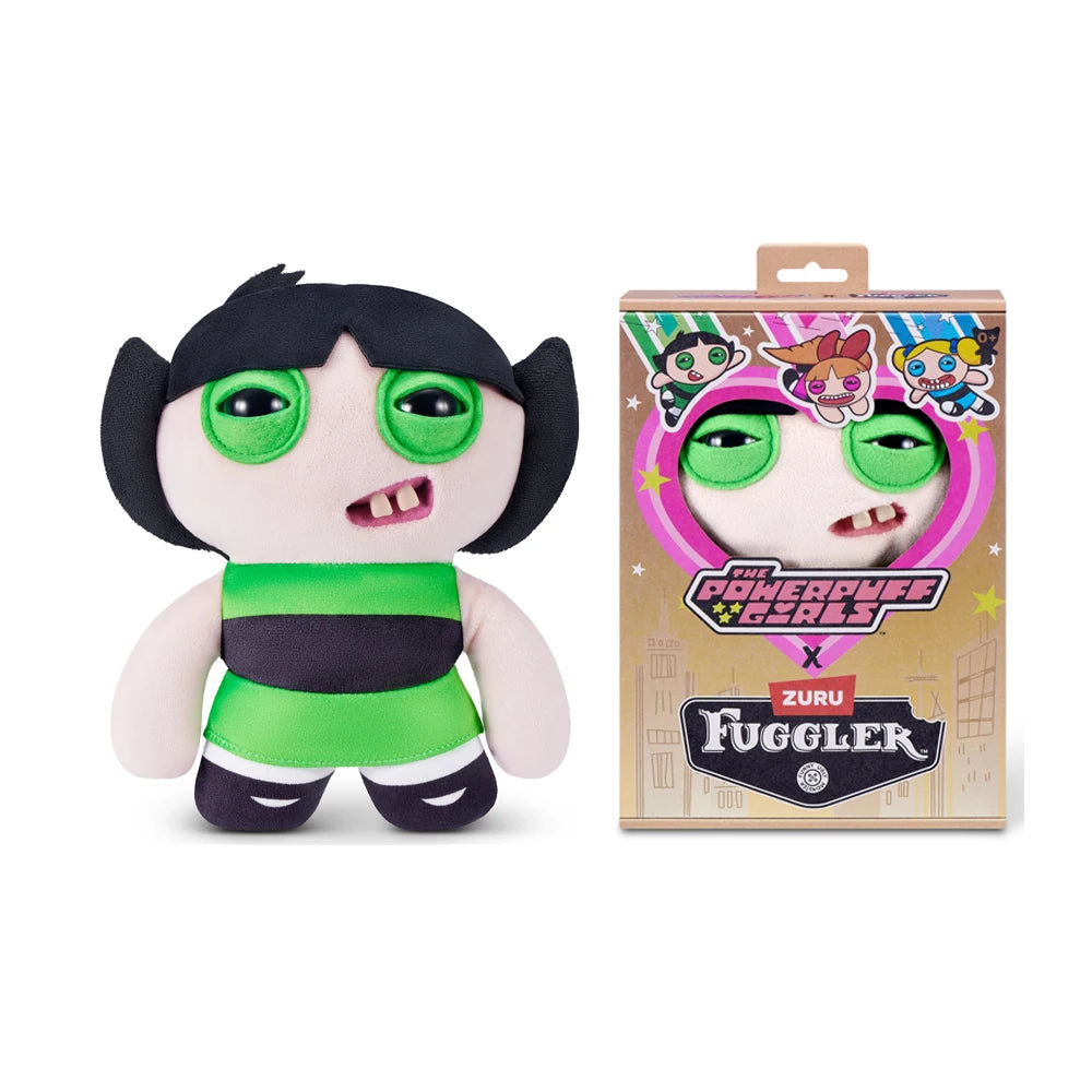 Fugglers Powerpuff Girls Funny Ugly Teeth Monster Soft Stuffed Plush Toy Collectible Soft Plushies Cute Cartoon 22CM (Mojo Jojo)
