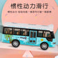 School Bus Toys Cars Die Cast Plastic Little Cars City Bus With Sound And Light Up Friction Powered Cars Play Toys Gift For Kids