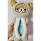 Kawaii Rilakkuma Otter Plush Pencil Case Cute Cartoon Stationery Storage Bag Large Capacity Pouch For Kawaii Cosmetic Bag Gift