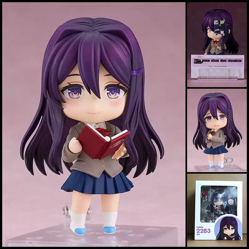 Doki Doki Literature Club Q Version Nendoroid Monika 1817 Yuri 2283 Sayori 2250 Natsuki 2077 Game Periphery Collectble Toy Gifts