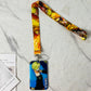 Anime Cartoon Credential Holder Keychains Neck Lanyard For Pass Card Anime Credit Card Holder Keychain Straps Wholesale