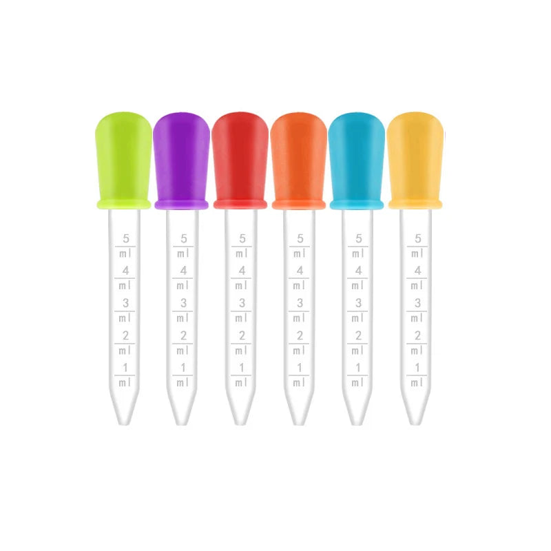 5ml Small Plastic Graduated Dropper Liquid Eye Ear Pipette Drawing Paint Tools Lab Experiment Toys For Children Kids Gift