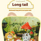 Kawaii Keychain Pendant Cartoon Mofusand Shark Cat Cross-Dressing Doll Backpack Decor Toys