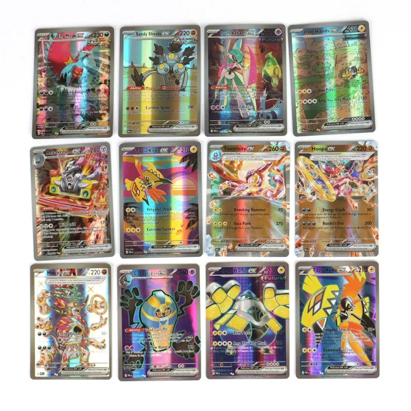 60/100Pcs English Pokemon Cards Shining MEGA GX Vmax TAG EX Vstar V Collection Cards Toys Children Gift