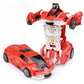 Mini 2 In 1 Car Toys One-key Transformable Car Toys Automatic Transforming Robot Model Car Diecasts Toy Boys Gifts Children Toy