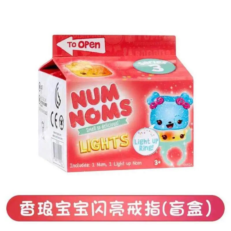Hot Sale Num Noms Scented Sparkle Light Up Ring Blind Box Fun Unboxing Play Toys Mystery Box Surprise Girl'S Birthday Toy Gifts