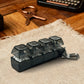 LED Keyboard Keychain Fidget Toys Crystal Clicker Sensory Toy for Stress Relief Keyboard Keychain Fidget Gadget for Adults Kids