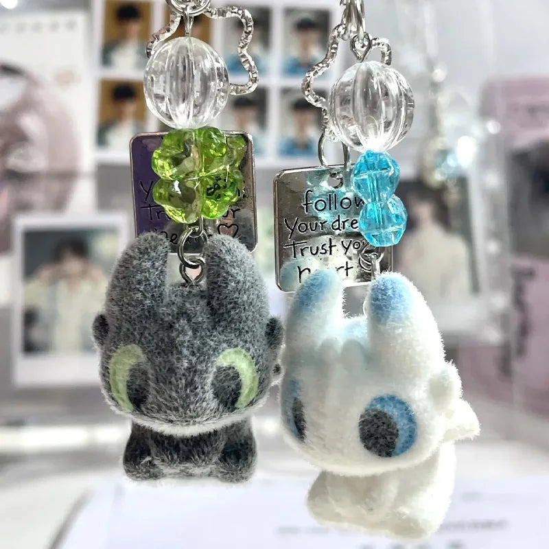 Potdemiel Cartoon Toothless Series Diy Mobile Phone Pendant Exquisite Keychain Decoration Trendy Toy Periphery Surprise Fun Gift