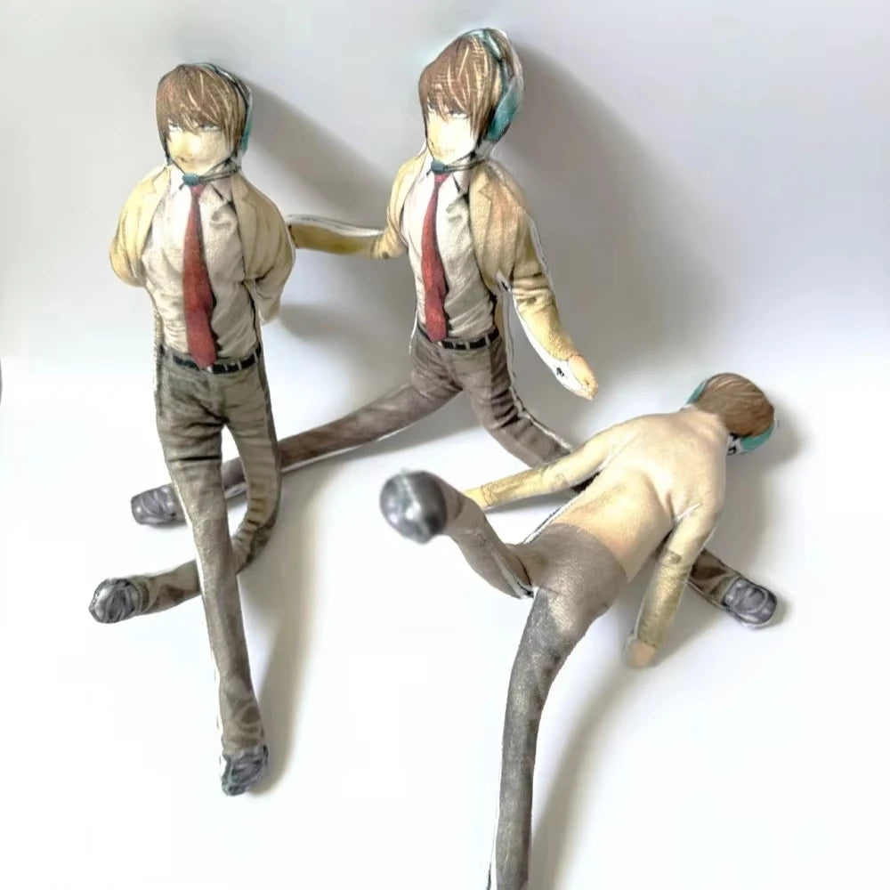 Anime 28cm Light Yagami L Toys Light Yagami L Doll Slender Twistable Shape Toys Room Decoration Birthday Festival Christmas Gift
