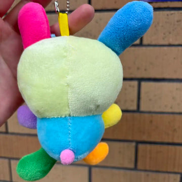 Japanese Cute Usahana 10cm Colorful Plush Toy Pendant Cartoon Doll Keychain Backpack Decoration Doll Toy Gift