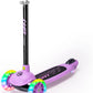 Joyfy Kids Multicolor 3 Wheel Scooter Toddler Kick Scooters with LED Light-Up Wheels for Boys and Girls Gift 5 Adjustable Height