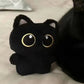 Cute Black Cat Plush Toy Shadow Doll Soft Cushion For Kids Room Decor Cat Lovers Gift