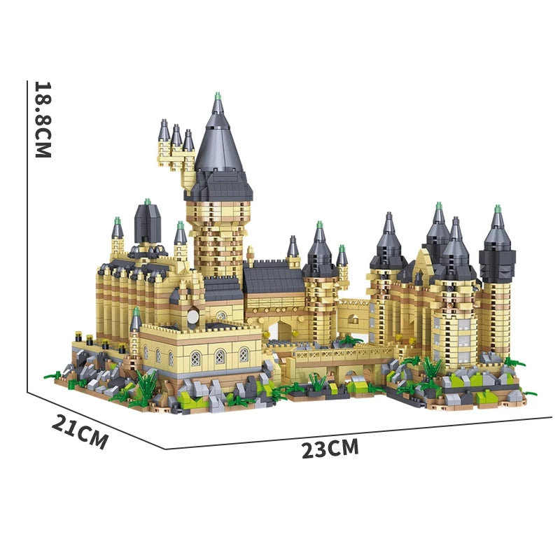 New Micro Building Blocks Set Magic Middle Ages Castle MOC Creative Bricks Toys for Kids Adult Christmas Gifts DIY Toy 3000+Pcs