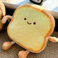 22CM Yellow Toast Bread Plush Pillow, Soft Food Style Plush Toy, Cute Home & Sofa Decor, Perfect Holiday Gift for All Occasions