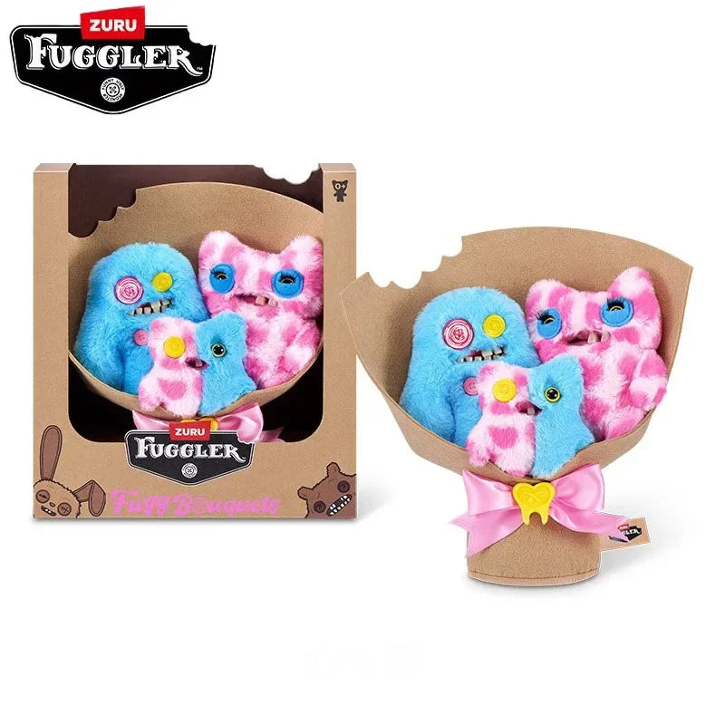 Fuggler Bouquets Series Set Funny Genuine Ugly Monster Doll Cute Plush Collectors Toy Girl's Birthday Surprise Mother's Day Gift