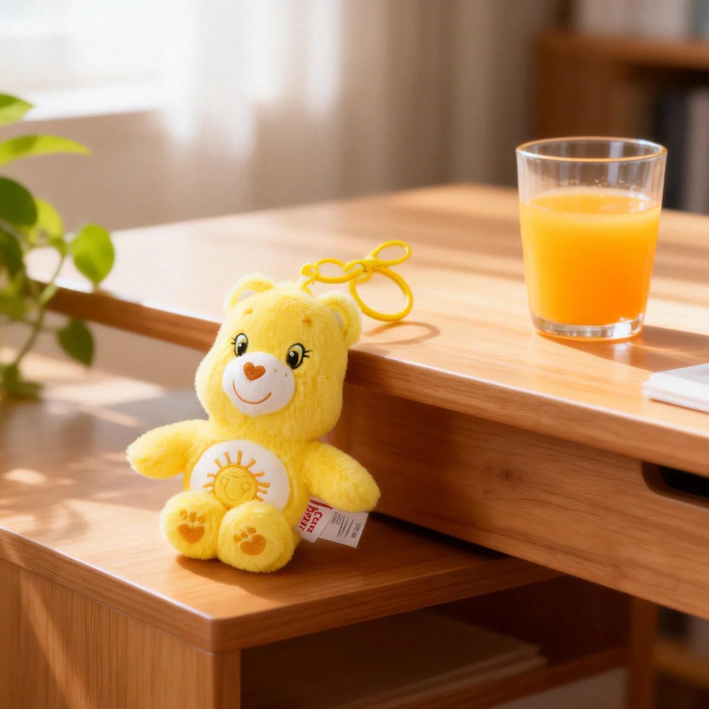 Care Bears Plush Toy Kawaii Squeak Sound Keychain 15cm Pendant Cute Cartoon Keychain Bag Luggage Decor Holiday Birthday Gift