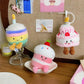 New Kawaii Cartoon Cake Plush Keychain Birthday Cake Doll Pendant Backpack Decor Accessories Toy Gifts