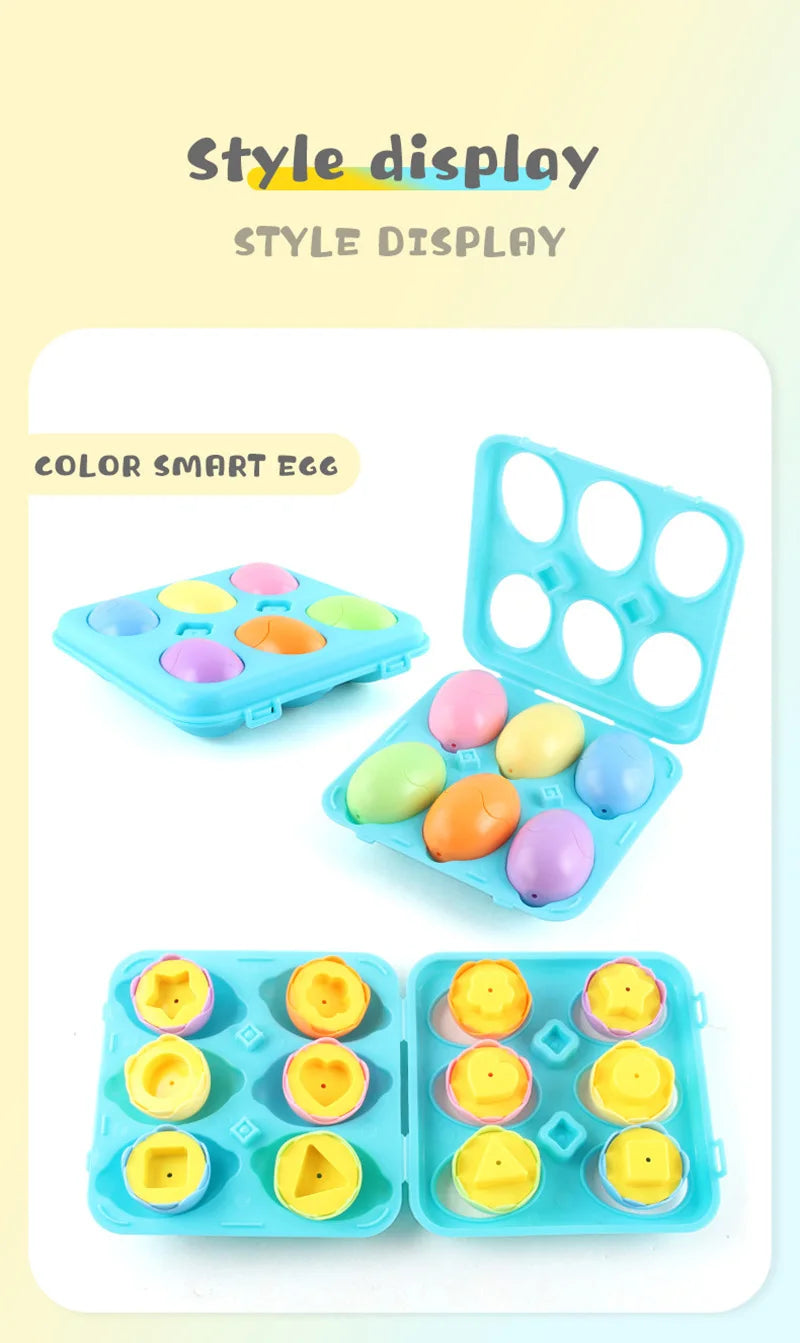 Eggs Screws 3D Puzzle Montessori Learning Education Math Toys Kids Shape Match Smart Game For Children Educational Easter Gifts