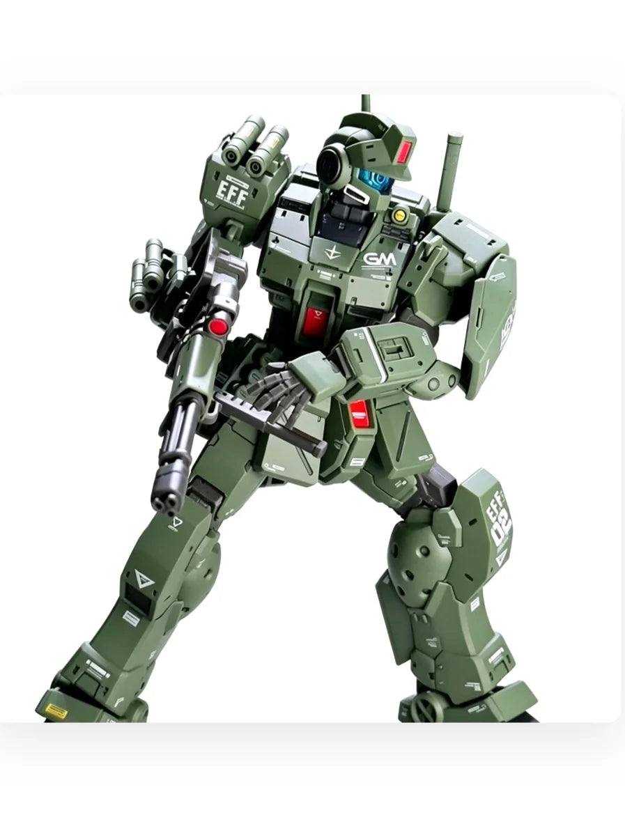 Matte Army Green Tactical Sci-Fi Mecha DIY Assembly Kit Full Movable Joint Robot Model Ornament for Teens Adult Hobbyists