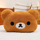 Cute Rilakkuma Big Head Plush Pillow Large Size Soft Stuffed Toy Cushion Bedroom Sofa Decor Unisex Birthday Gift For Adult
