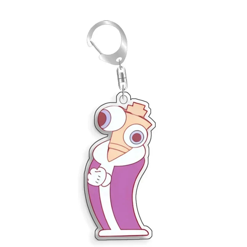 For TADC Jax Pomni Ragatha Gangle Acrylic Selfmade Cute Cartoon Anime Keychain Pendant Toy Gifts 5cm