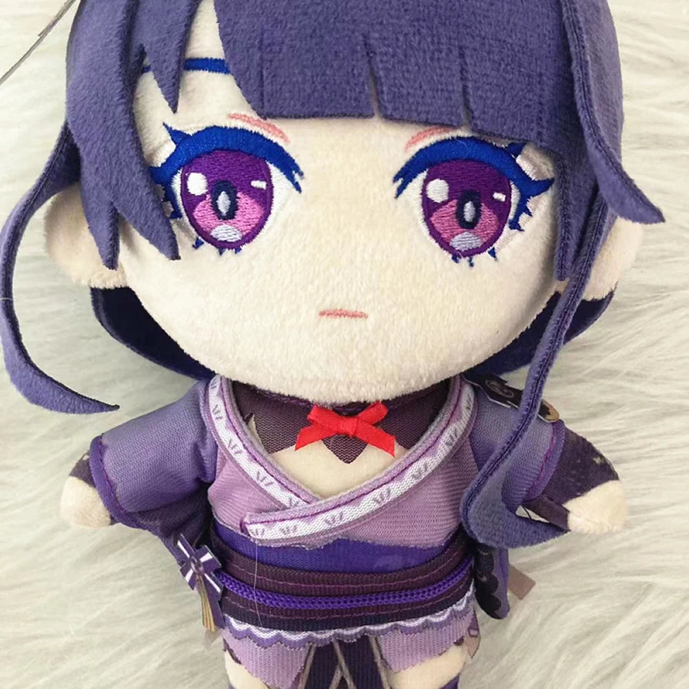 20cm Anime Game Genshin Impact Raiden Shogun Plush Doll Pillows Cosplay Cartoon Props Accessories