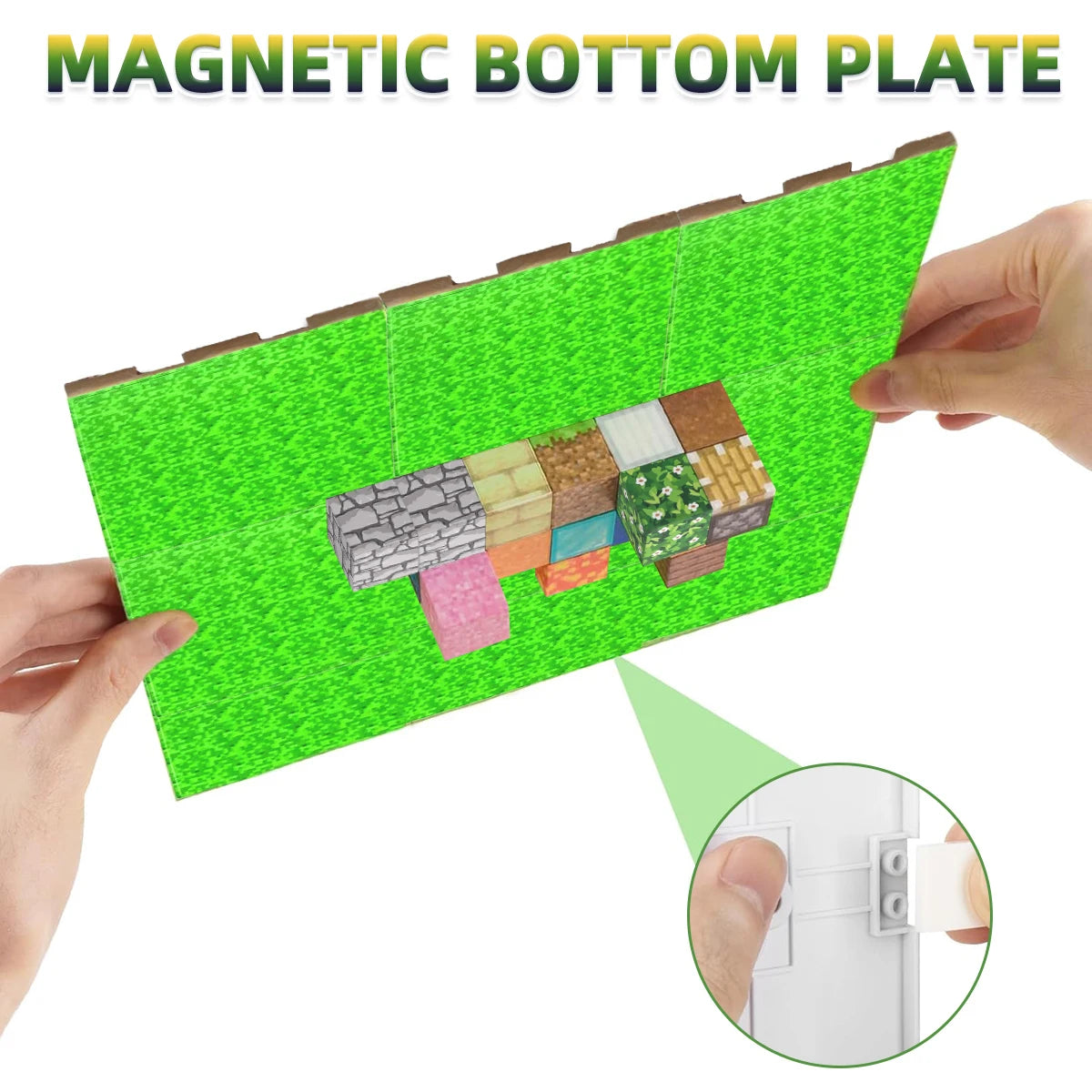 1/2/4/10 PCS Magnetic Base Plate Variety Baseplates Match DIY Magnetic Building Blocks Toys for Boys and Girls Children Gift