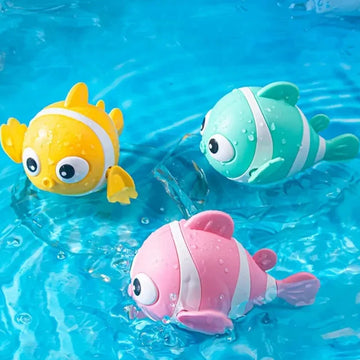 Swimming Clown Fish Bath Toy – Cute Wind-Up Baby Bath Toy