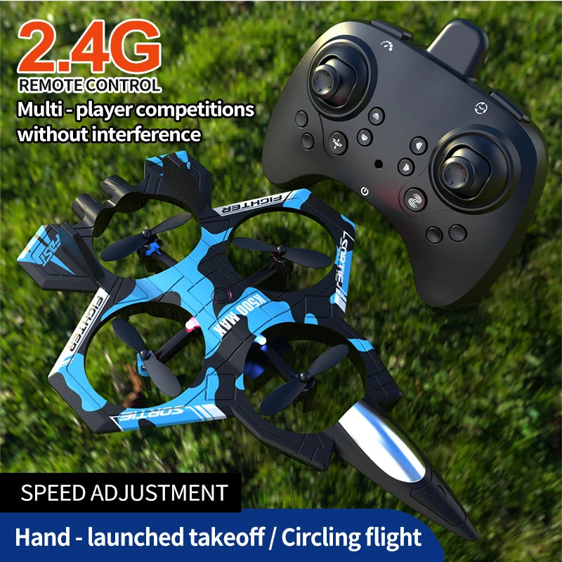 2026 New Upgrade Durable Quadcopter Drone Remote Control One-Button Takeoff Landing Stunt 360° Flip Pressure Altitude Hover Cool Lights Beginner Friendly Smart Flying Device Foam Remote Control Plane Ideal Outdoor Camping Gi