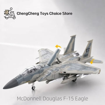 1/72 Creative Military Series McDonnell Douglas F-15 Eagle Fighter Building Blocks Pre-Color Model DIY Decor Toys For Xmas Gifts