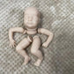 Mini Reborn Kit 9 Inches Reborn Baby Vinyl Doll Kit Wee Mouse Unpainted Unassembled Doll Parts DIY Blank Reborn Doll Kit
