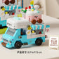NEW DIY Coffee Car Buns Food Truck Ice Cream Store Flower Street View Building Blocks Kit Bricks Model Toy