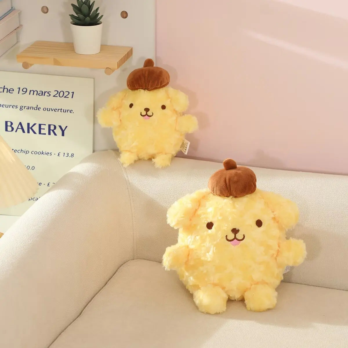 2026 Pom Pom Purin Plush Pillow Cute Comfortable PomPomPurin Stuffed Sofa Cushion Home Decor Xmas Gifts For Girl
